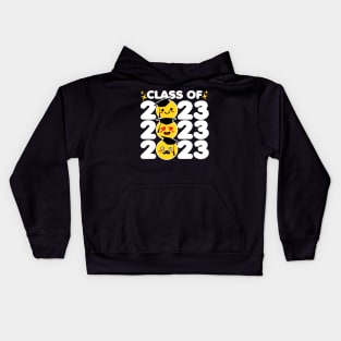 Class of 2023 Funny Kawaii Faces Kids Hoodie